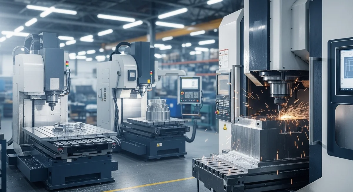 Hệ thống máy phay CNC 5 trục gia công chi tiết phức tạp trong ngành hàng không