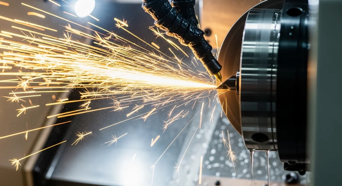 Học viên đang thực hành vận hành máy CNC tại xưởng cơ khí chuyên nghiệp