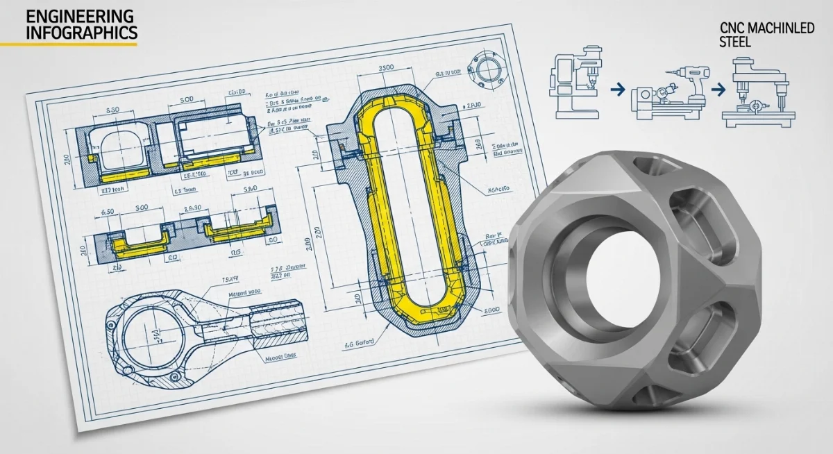 Các chi tiết khuôn mẫu được gia công tiện CNC và phay CNC hoàn thiện chính xác