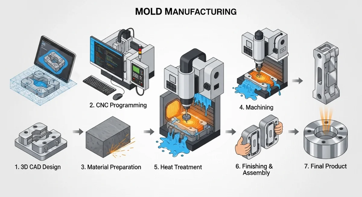 Quy trình thiết kế khuôn mẫu chi tiết trên phần mềm NX giúp tối ưu hóa kết cấu lòng khuôn