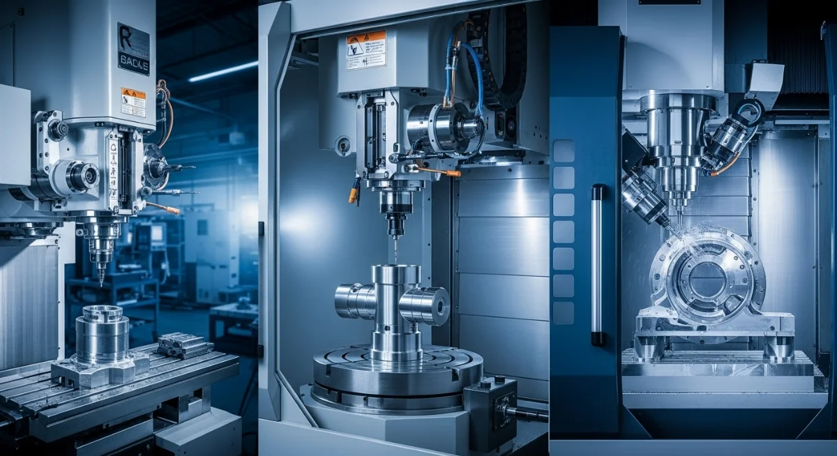 Sự khác biệt giữa công nghệ phay CNC 3 trục 4 trục và 5 trục trong gia công cơ khí