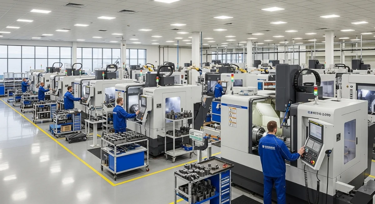 Mô tả lộ trình thăng tiến của nhân viên vận hành máy CNC từ thợ đứng máy đến quản lý