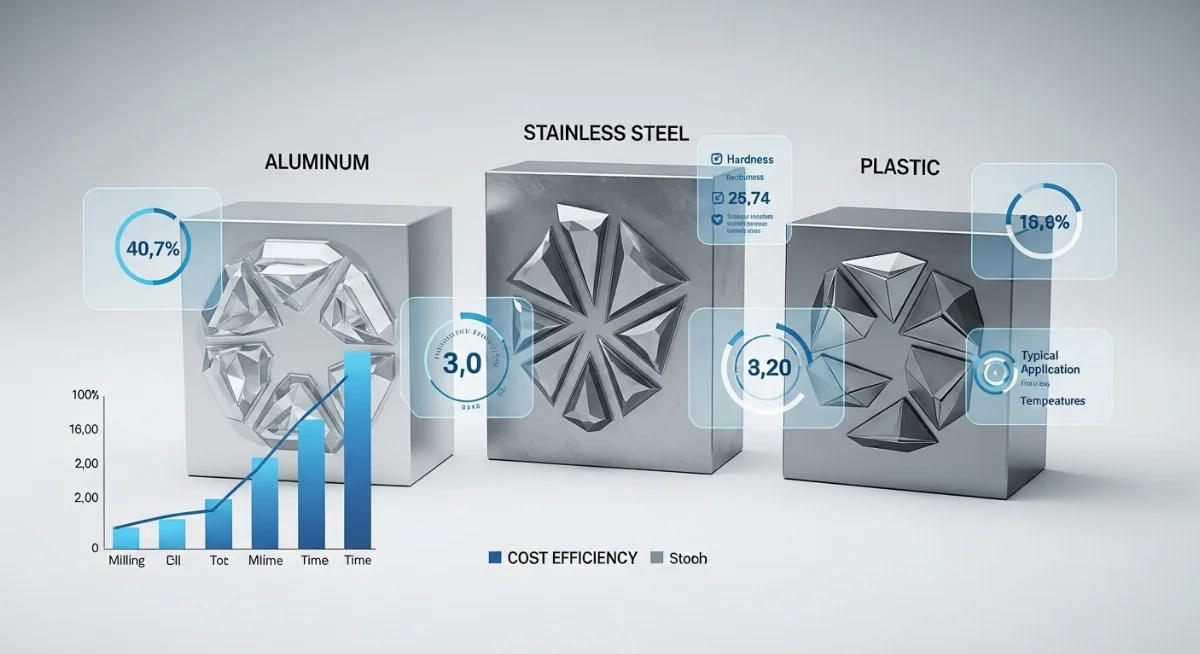 So sánh bề mặt chi tiết gia công CNC inox 304 và nhôm 6061