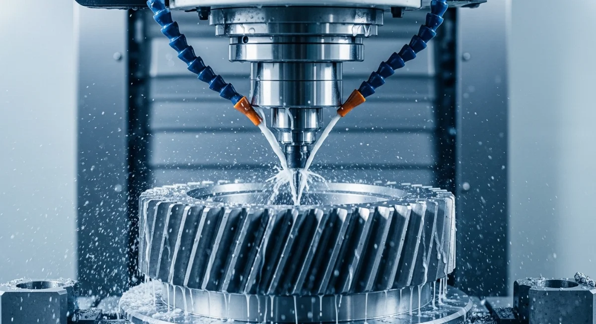 Quy trình gia công phay bánh răng CNC chính xác cao trên máy phay 5 trục hiện đại