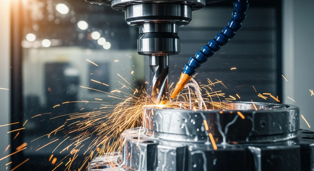 Hệ thống máy phay CNC hiện đại thực hiện quy trình gia công phay CNC chính xác