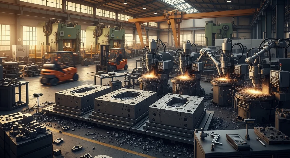 So sánh cấu tạo chi tiết giữa khuôn đúc cát và khuôn đúc áp lực cao