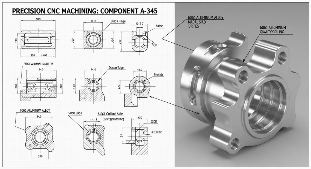 Quy trình gửi bản vẽ phay CNC chuẩn giúp nhận báo giá nhanh chóng và chính xác