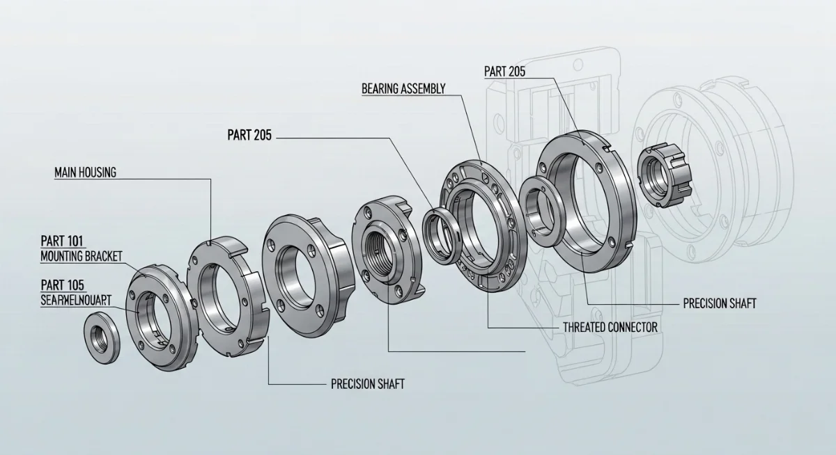 Các linh kiện tiện CNC bằng kim loại sáng bóng với độ hoàn thiện bề mặt cực tốt