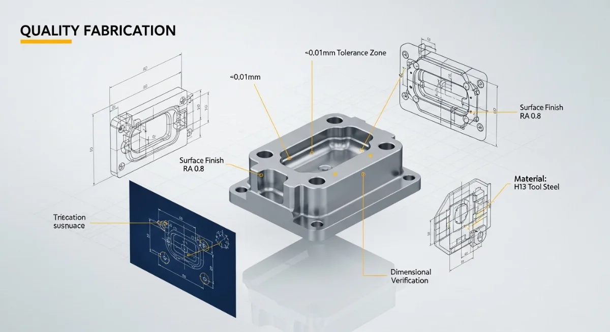 Máy đo CMM kiểm tra quy trình kiểm soát chất lượng khuôn mẫu chính xác cao