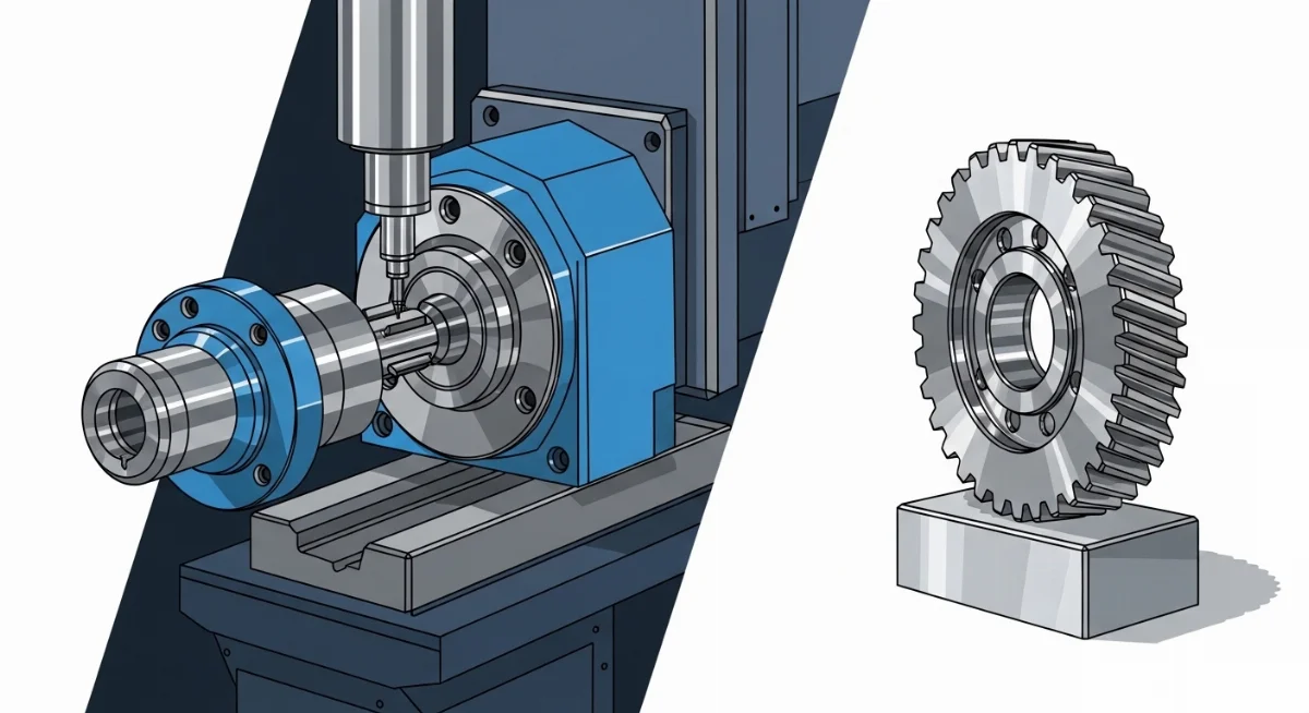 Kỹ thuật viên đang sử dụng phần mềm lập trình CNC Mastercam trên máy tính