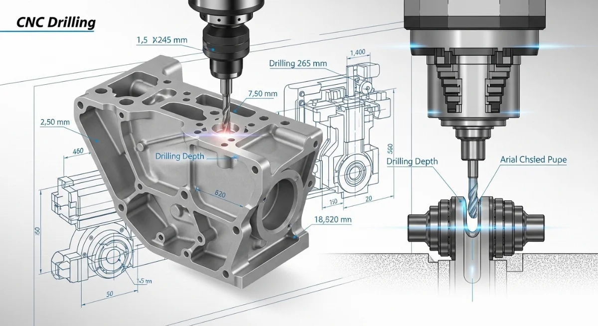 Nhân viên kỹ thuật đang kiểm tra chất lượng linh kiện tiện CNC bằng thước đo điện tử chính xác