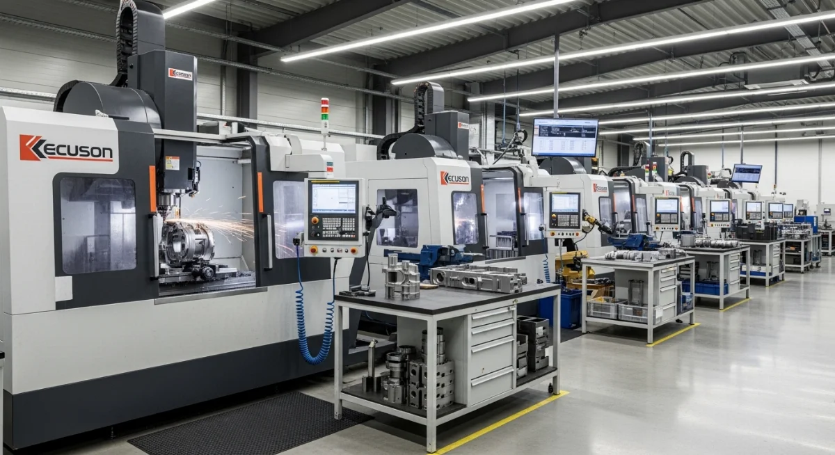 Kỹ sư cơ khí đang vận hành và giám sát quy trình gia công tiện CNC chi tiết máy