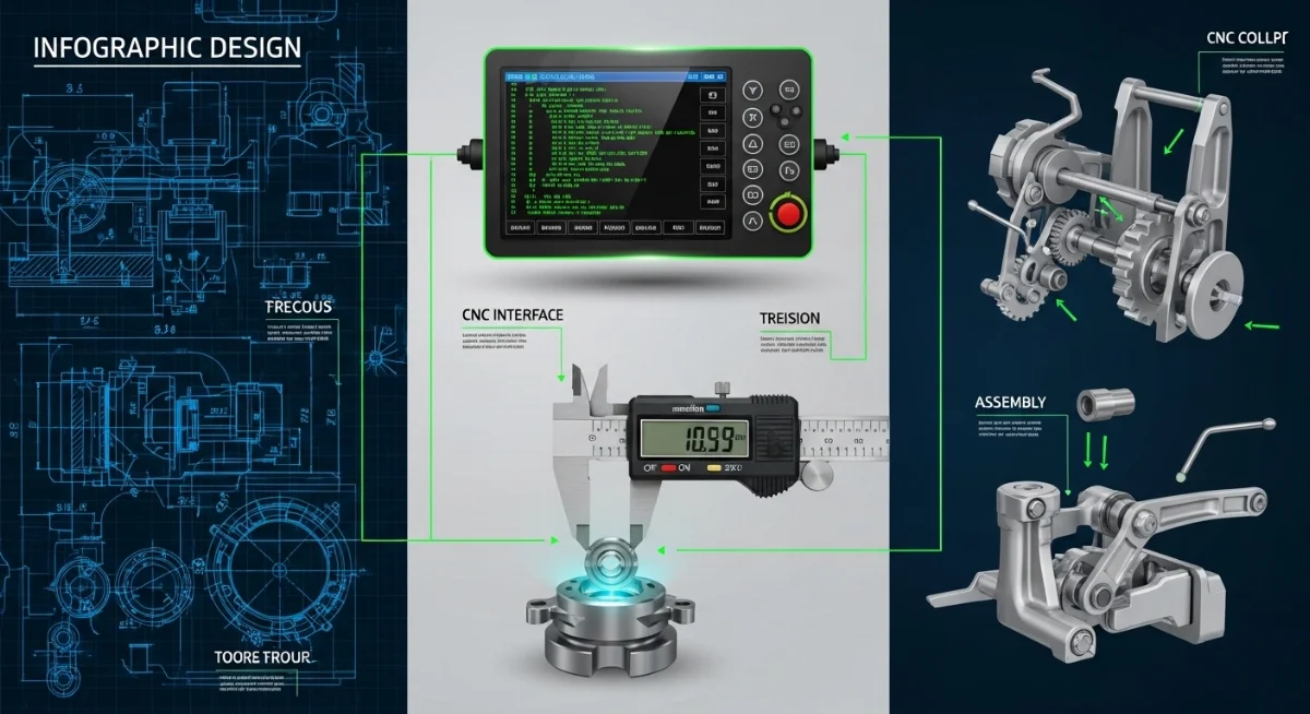 Sản phẩm gia công cơ khí chính xác từ máy tiện CNC hiện đại