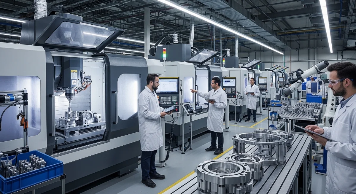 Kỹ sư lập trình CNC đang sử dụng phần mềm CAM để tối ưu hóa đường chạy dao