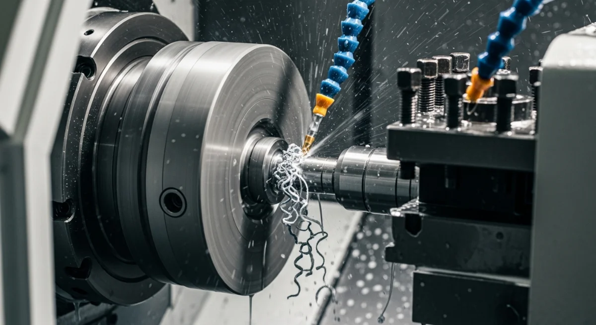 Hệ thống máy CNC hoạt động trong xưởng gia công cơ khí chính xác hiện đại