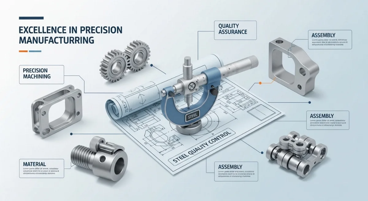 Kỹ thuật viên kiểm tra kích thước chi tiết tiện CNC bằng thước kẹp điện tử