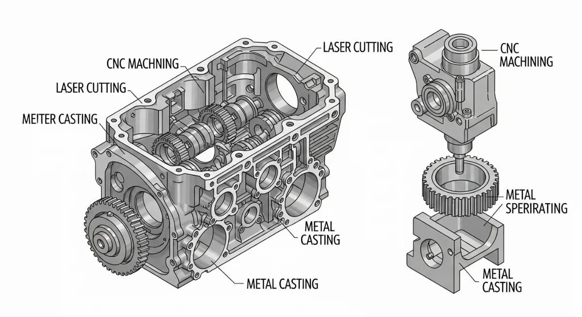 So sánh khả năng cắt kim loại tấm giữa máy cắt laser fiber và trung tâm gia công CNC