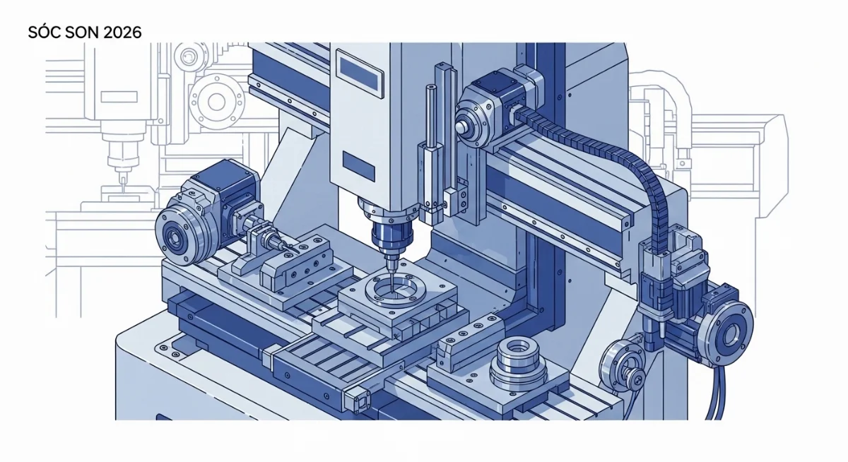 Xưởng gia công tiện CNC tại Sóc Sơn Hà Nội sản xuất linh kiện máy móc công nghiệp
