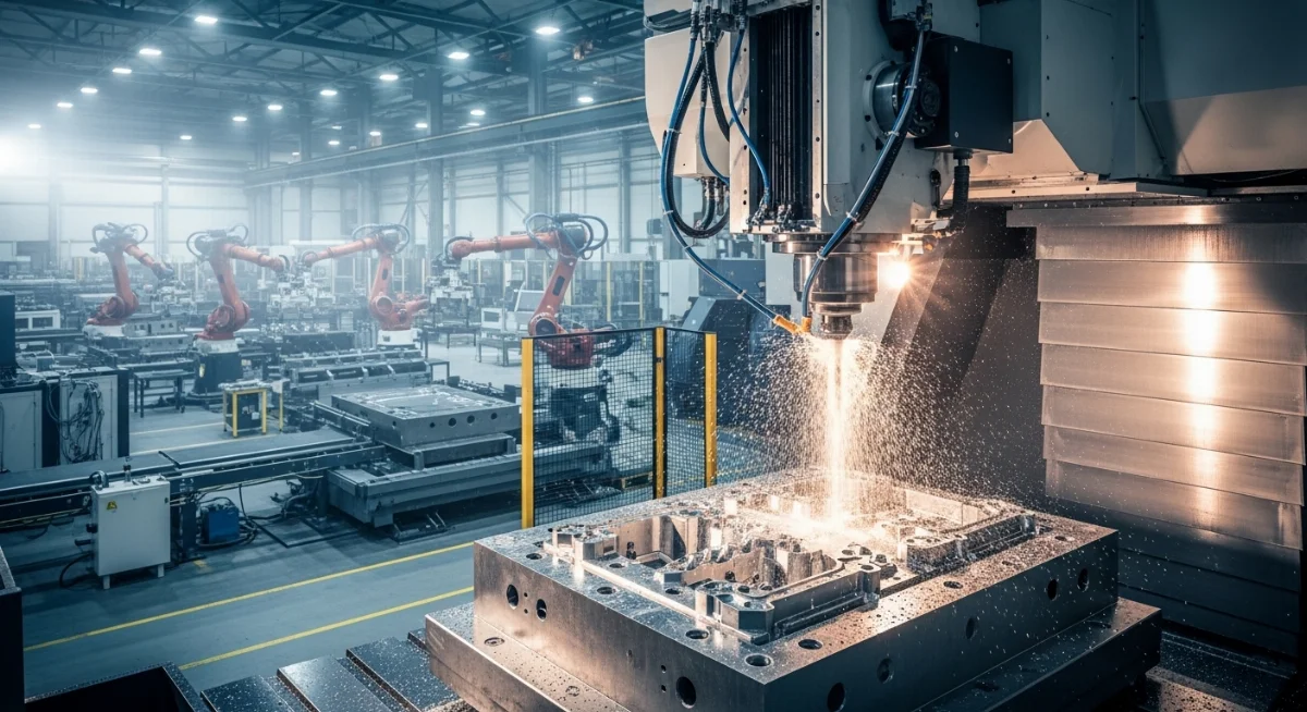 Quy trình gia công khuôn ép nhựa bằng máy phay CNC hiện đại tại xưởng cơ khí