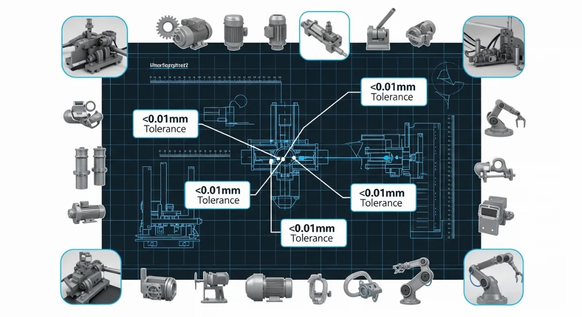 Sản phẩm gia công phay CNC hoàn thiện với bề mặt bóng mịn và dung sai cơ khí cực thấp