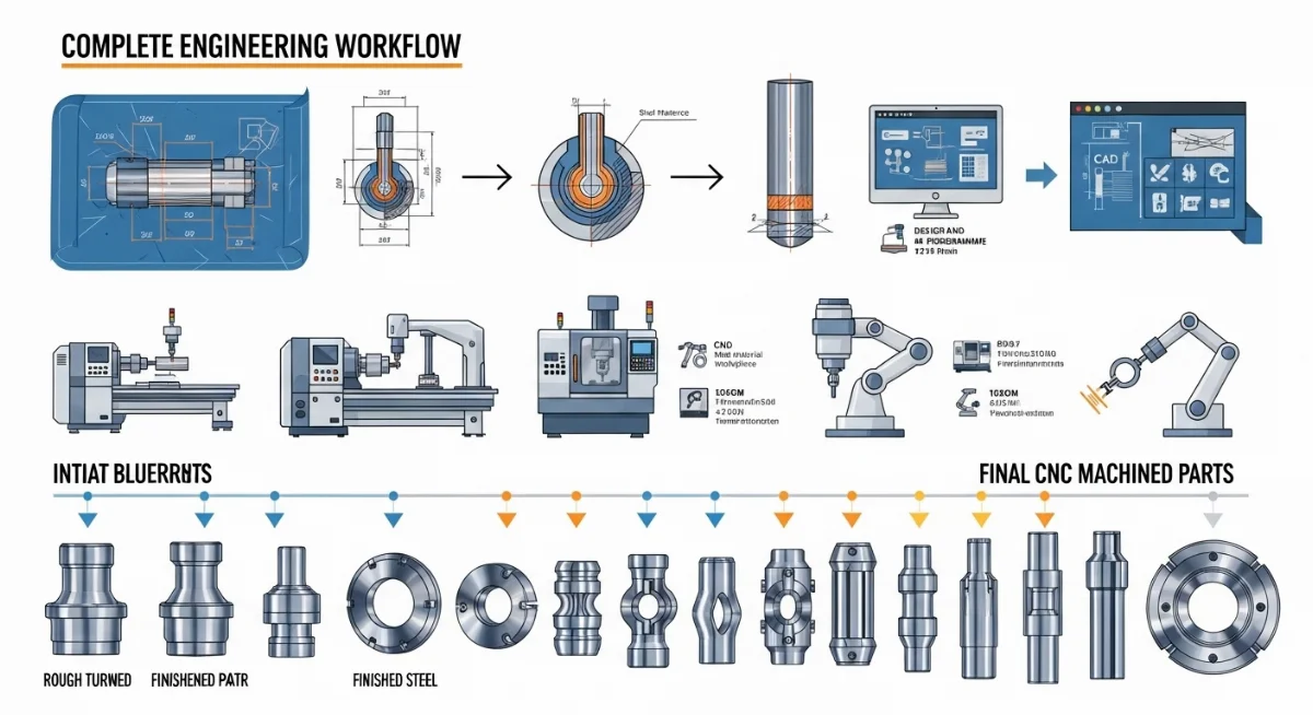 Xưởng gia công cơ khí chính xác nhận tiện CNC lẻ tại TPHCM Hà Nội
